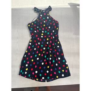 RIXO for Target Black Polkad Dot Dress Whimsical Whimsigoth Alternative Alt